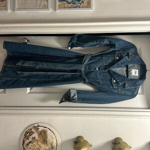 Zara denim midi dress. Size small